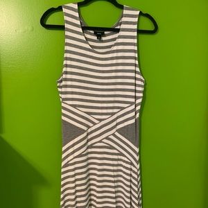 White and Gray Dress